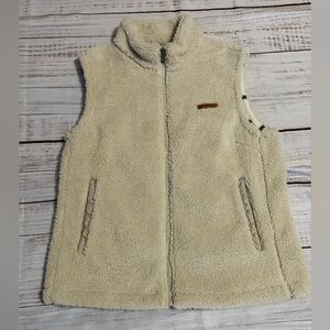 Cream Sherpa Fleece Vest